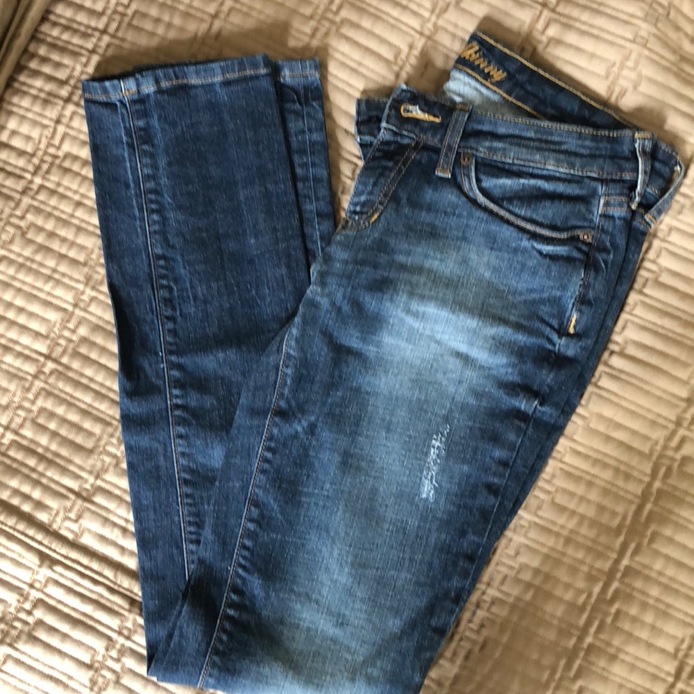 GAP Premium Skinny Slightly Distressed Jeans
